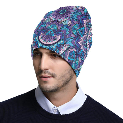 Mandala Pattern Print Design 04 Unisex Beanie