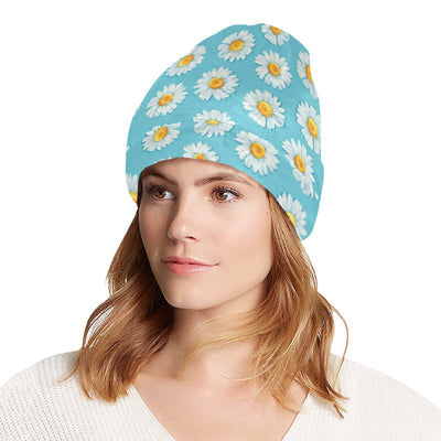 Daisy Pattern Print Design DS03 Unisex Beanie