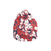 Red Hibiscus Pattern Print Design HB01 Unisex Beanie