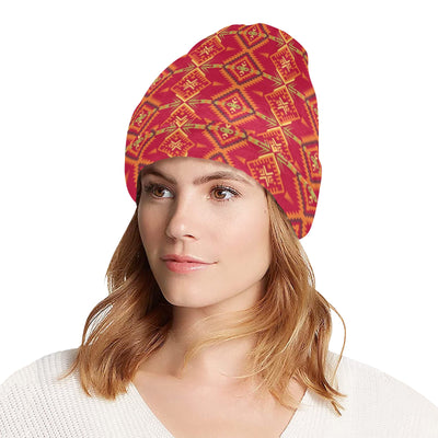 Southwest Aztec Design Themed Print Unisex Beanie