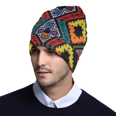 African Pattern Print Design 08 Unisex Beanie