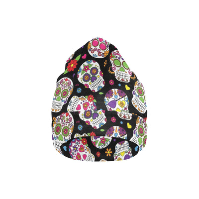 Sugar Skull Print Design LKS302 Unisex Beanie