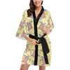 Sea Turtle Pattern Print Design T06 Women's Short Kimono