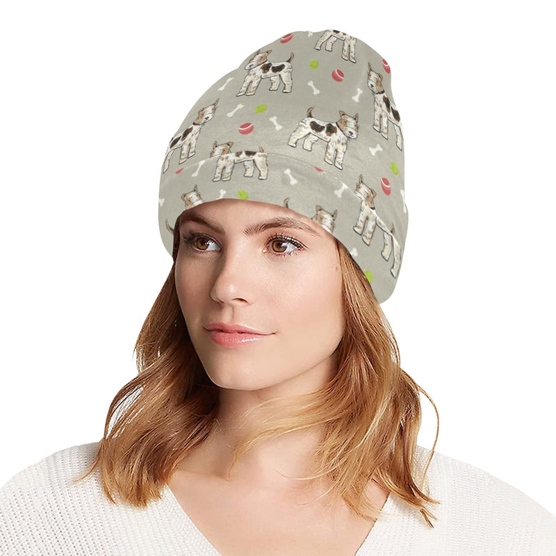 Toy Fox Terriers Print Design LKS301 Unisex Beanie