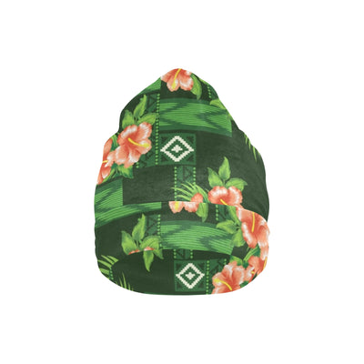 Hibiscus Pattern Print Design HB05 Unisex Beanie