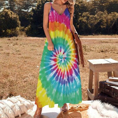 Tie Dye Long Maxi Dress