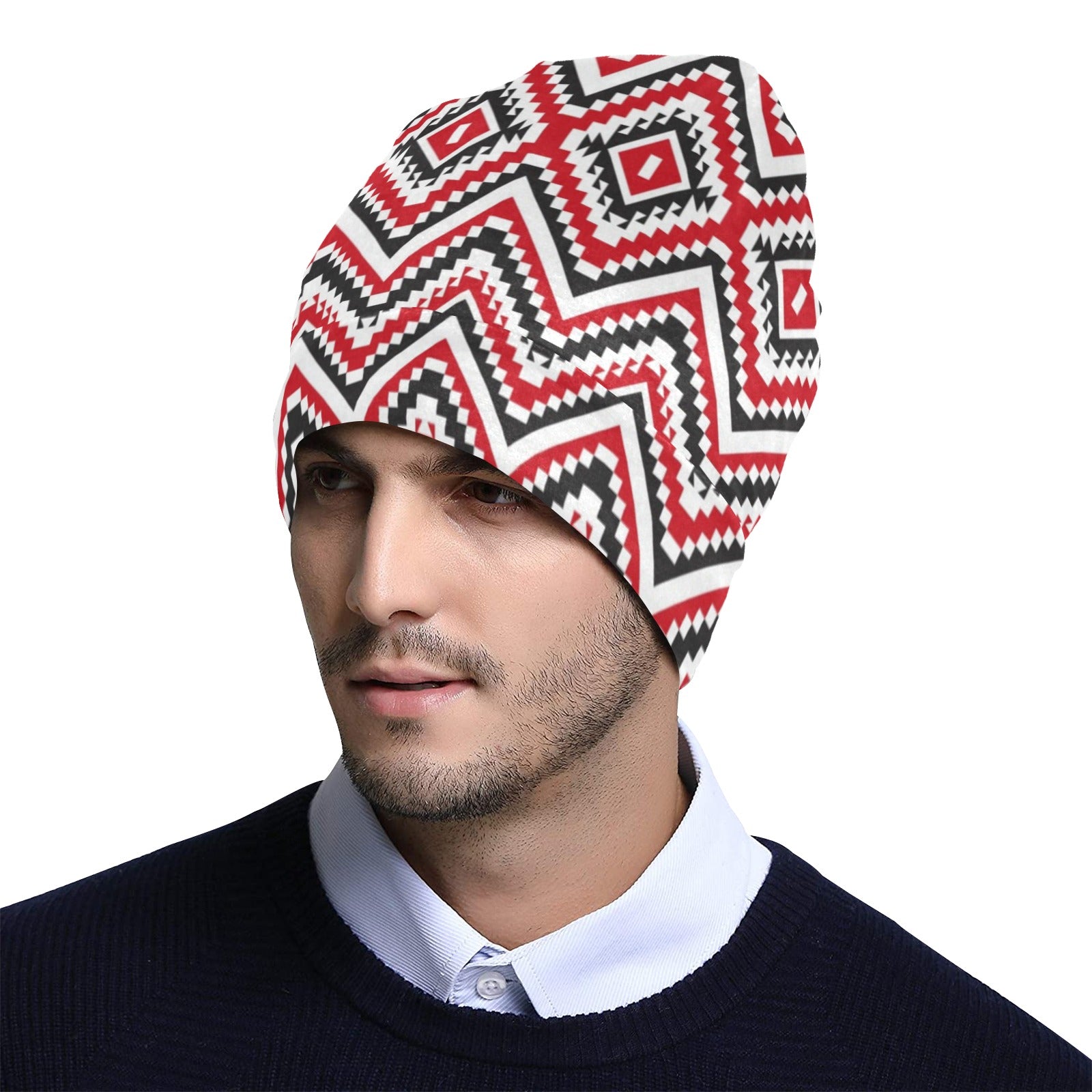 Native American Themed Tribal Print Unisex Beanie