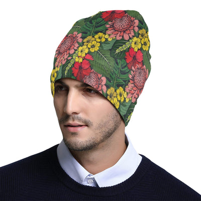 Summer Floral Print Design LKS305 Unisex Beanie