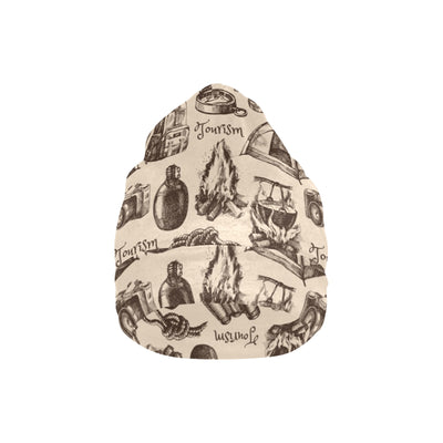 Camping Pattern Print Design 01 Unisex Beanie