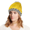 Checkered Pattern Print Design 02 Unisex Beanie