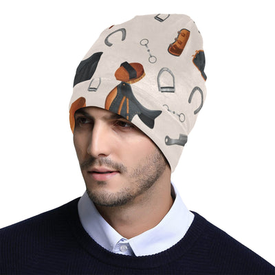 Equestrian Equipment Print Pattern Unisex Beanie