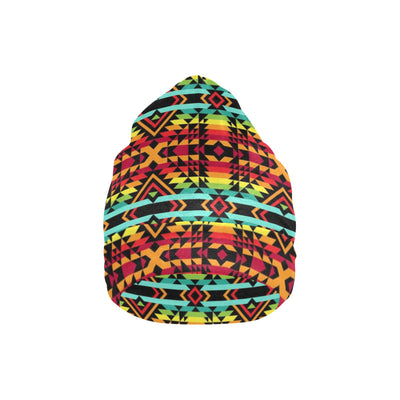 Kente Red Design African Print Unisex Beanie