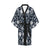 Hydrangea Pattern Print Design HD07 Women's Short Kimono