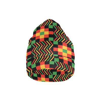 Kente Pattern Print Design 01 Unisex Beanie