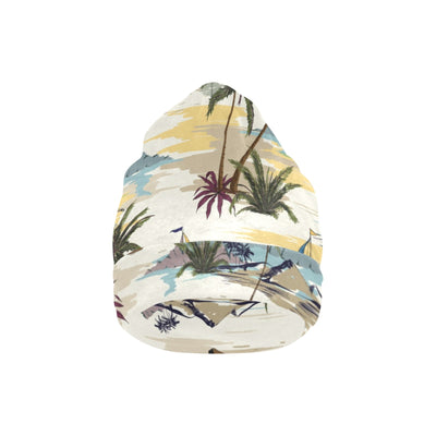 Palm Tree Beach Print Unisex Beanie