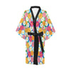 Daisy Pattern Print Design DS05 Women's Short Kimono