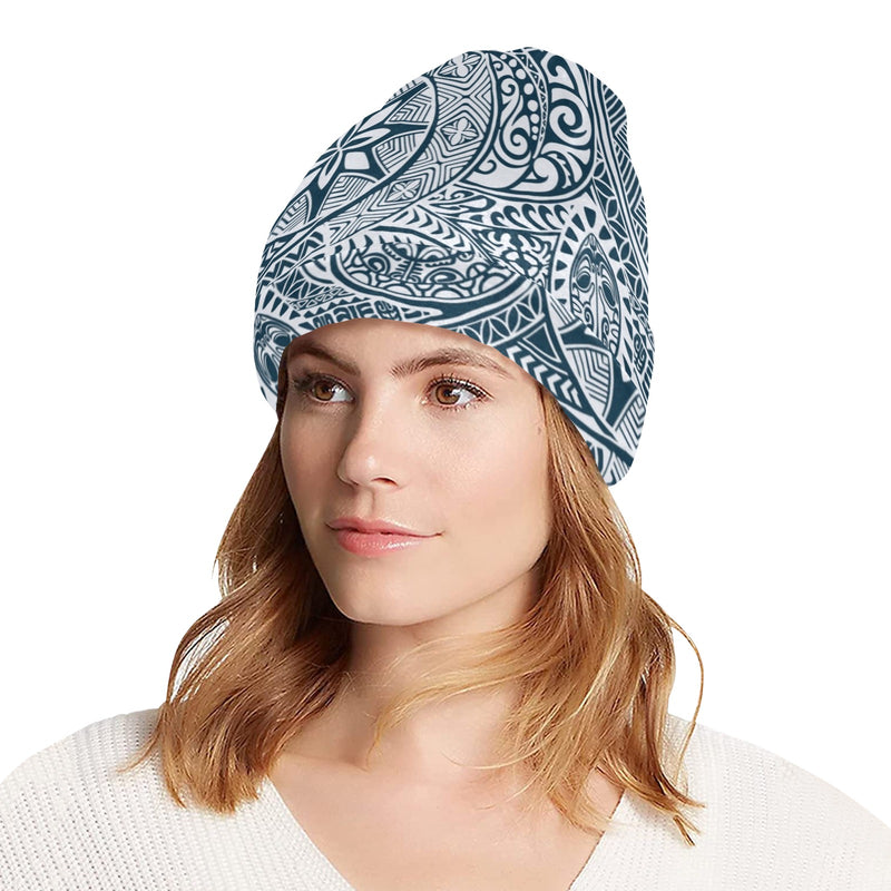 Polynesian Pattern Print Design A03 Unisex Beanie