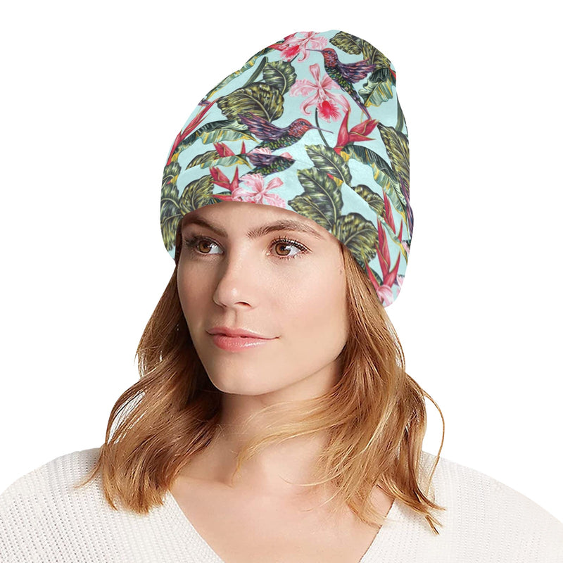 Hummingbird Cute Themed Print Unisex Beanie