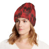 Skull Red Print Design LKS306 Unisex Beanie