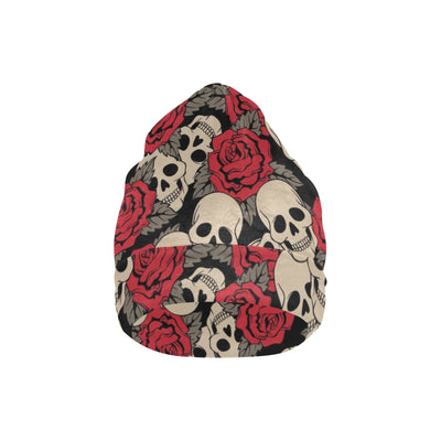 Skull And Roses Print Design LKS301 Unisex Beanie