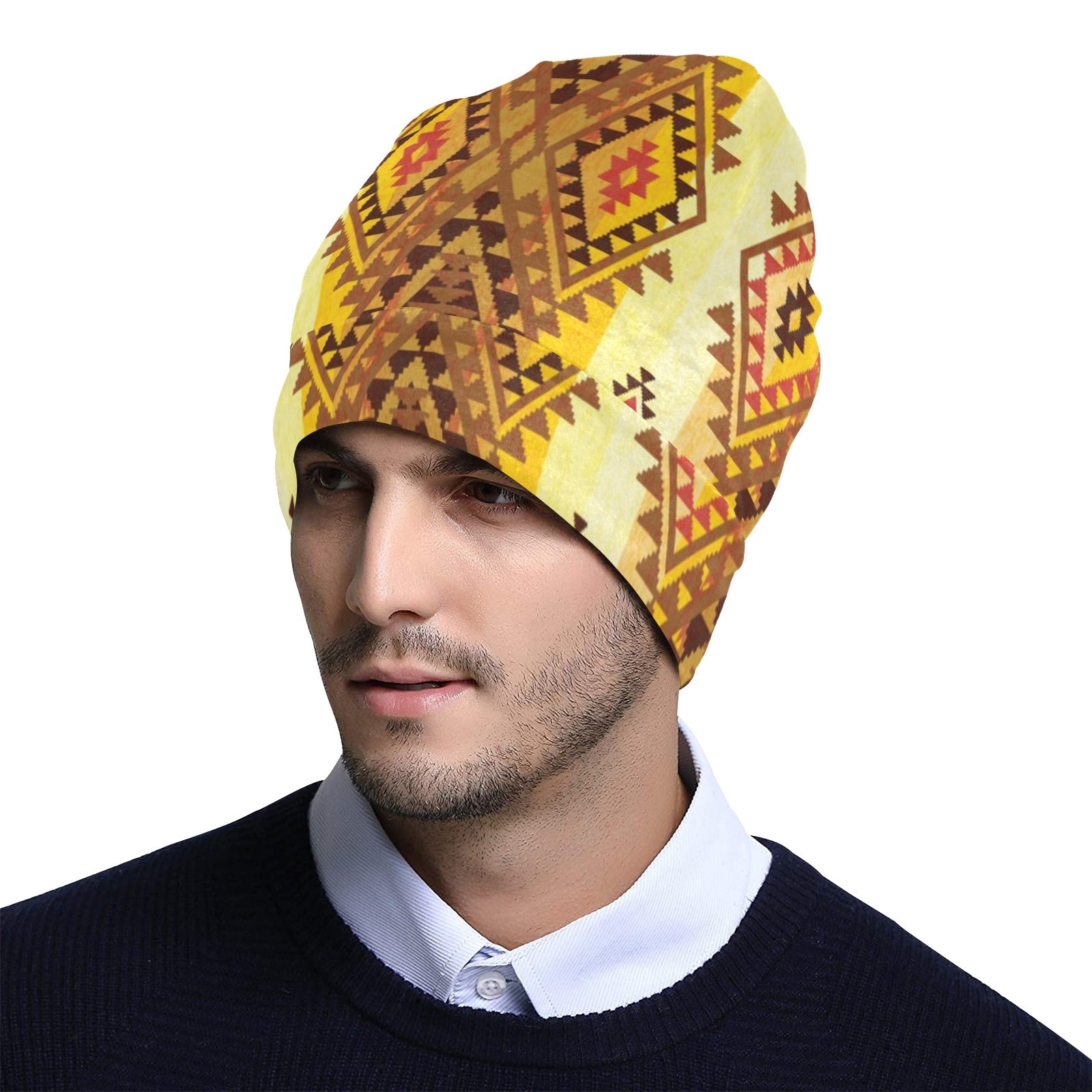 Native Pattern Print Design A09 Unisex Beanie