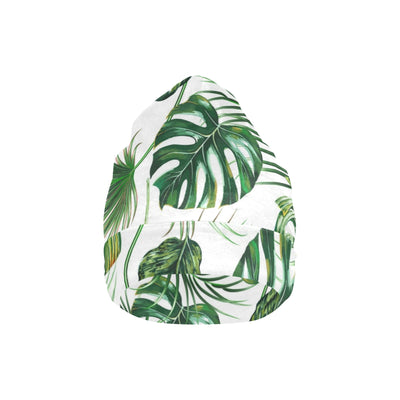 Green Pattern Tropical Palm Leaves Unisex Beanie