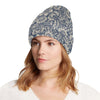 Elegant Floral Print Pattern Unisex Beanie