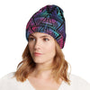 Tribal aztec Dark Multicolor Unisex Beanie