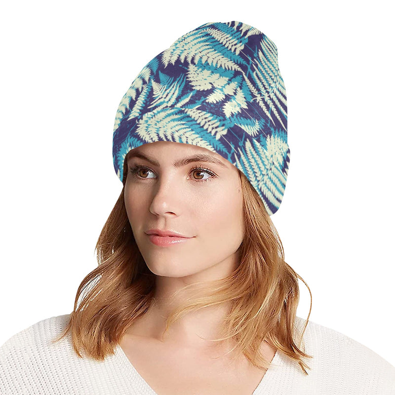 Fern Leave Summer Print Pattern Unisex Beanie