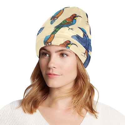 Kingfisher Bird Pattern Print Design 04 Unisex Beanie