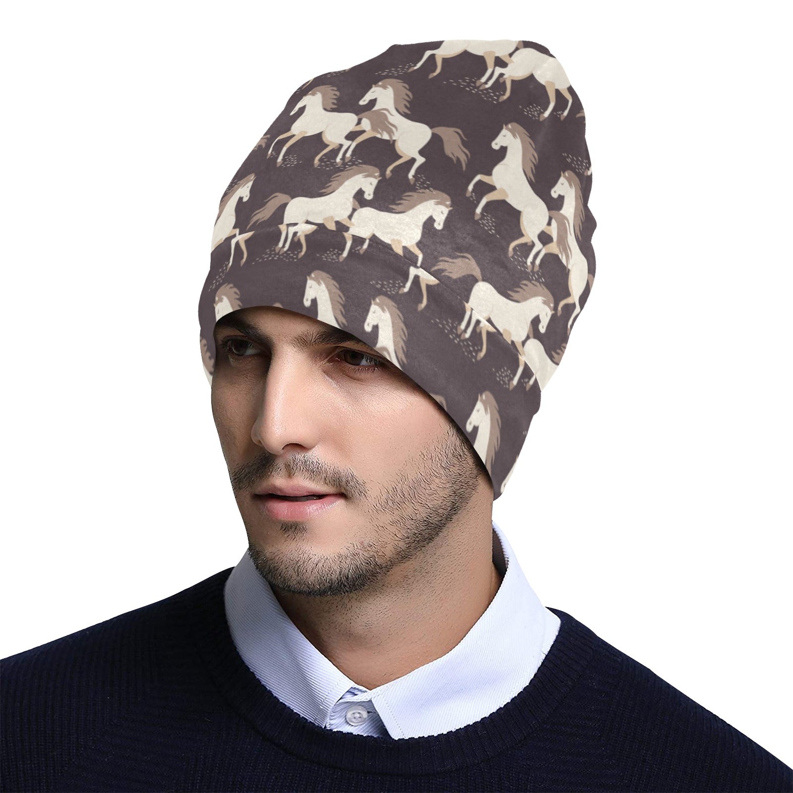 Horse Print Design LKS304 Unisex Beanie