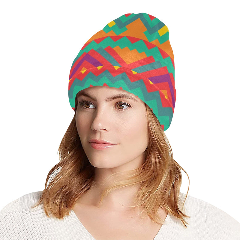 Mexican Pattern Print Design 04 Unisex Beanie