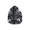 Bandana Skull Black White Print Design LKS306 Unisex Beanie