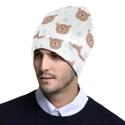 Bear Pattern Print Design BE02 Unisex Beanie