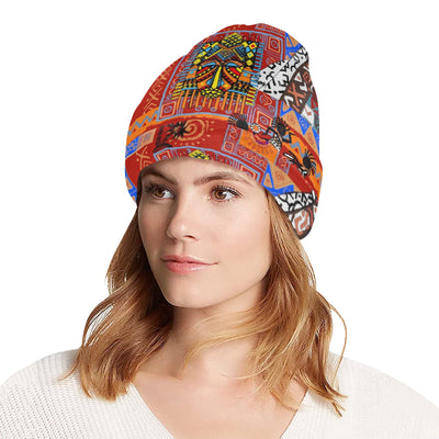 African Print Pattern Unisex Beanie