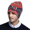 Red Indian Elephant Pattern Unisex Beanie