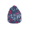 Butterfly Red Deep Blue Print Pattern Unisex Beanie