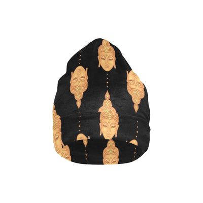 Buddha Head Gold Print Unisex Beanie