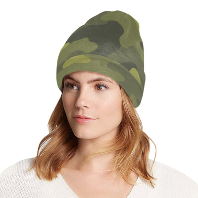 Military Camouflage Pattern Print Design 02 Unisex Beanie