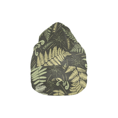 Fern Leave Green Print Pattern Unisex Beanie