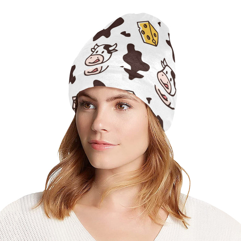 Cow Pattern Print Design 06 Unisex Beanie