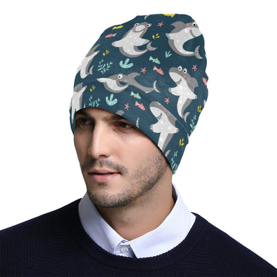 Shark Print Design LKS307 Unisex Beanie