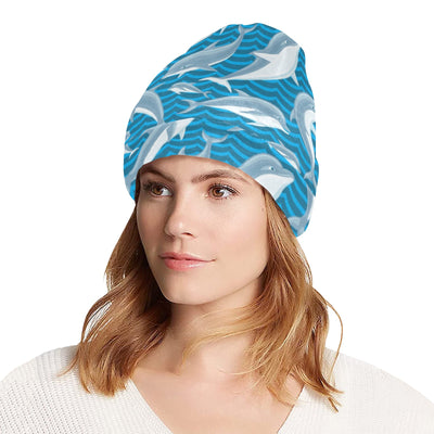 Dolphin Cute Print Pattern Unisex Beanie