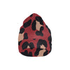 Cheetah Red Print Pattern Unisex Beanie