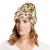 Butterfly Pattern Print Design 02 Unisex Beanie