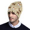 Beagle Pattern Print Design 01 Unisex Beanie