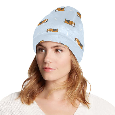 Beagle Pattern Print Design 06 Unisex Beanie