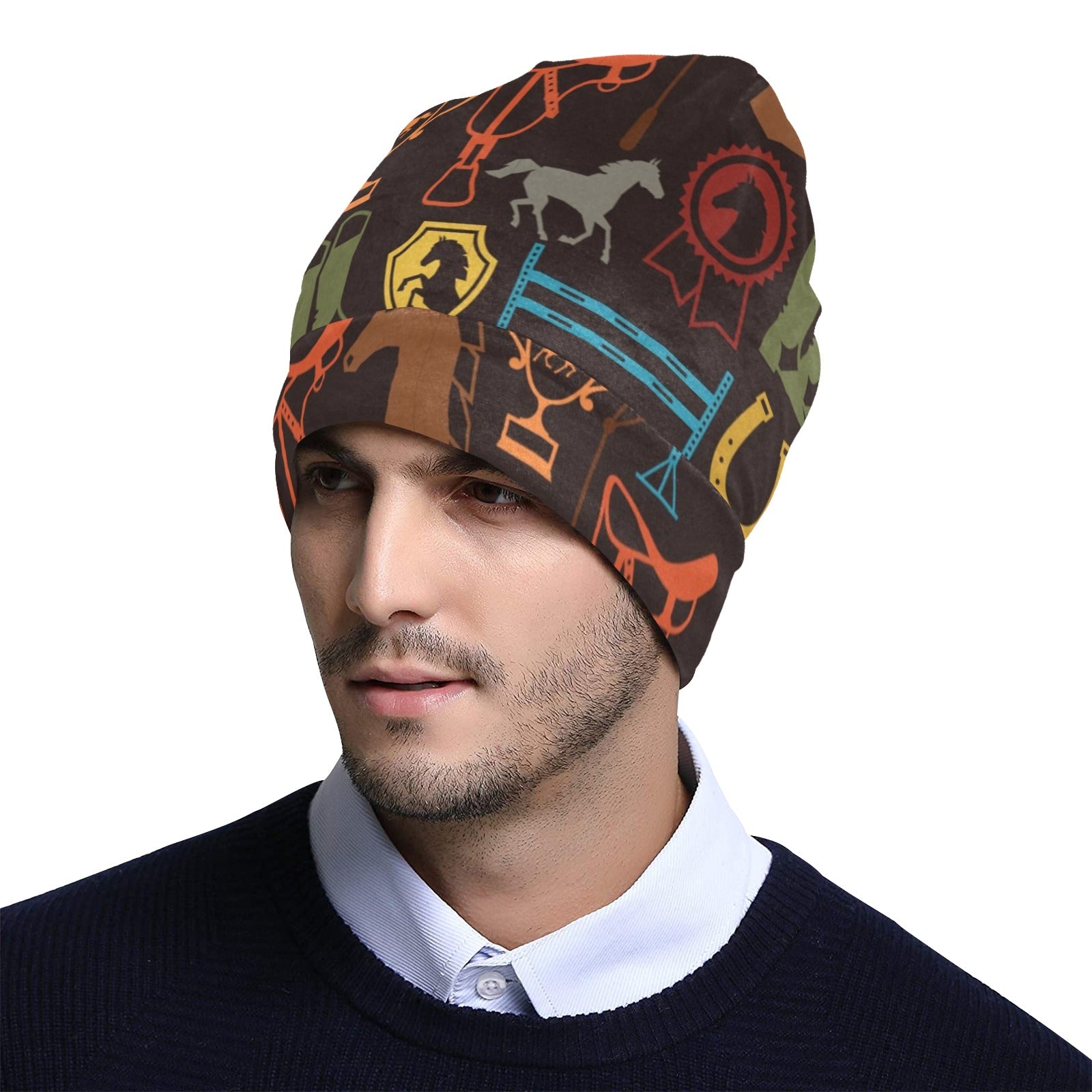 Equestrian Equipment Horse Colorful Unisex Beanie