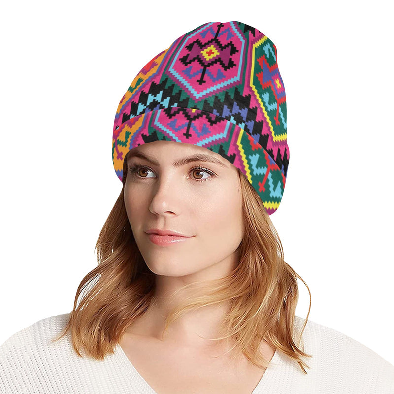 Mexican Pattern Print Design 02 Unisex Beanie