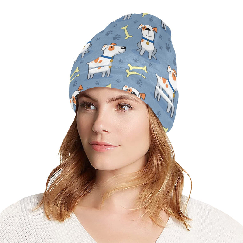 Bull Terriers Pattern Print Design 04 Unisex Beanie